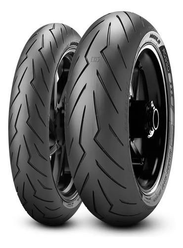 Llanta Trasera Para Moto Pirelli Diablo Rosso Iii Sin Cámara De 140/70r17 H 66 X 1 Unidad 3