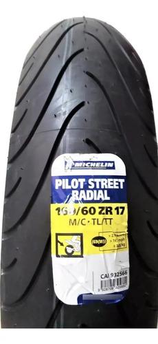 Llanta Trasera Para Moto Michelin Pilot Street Radial Sin Cámara De 160/60 Zr17 W 69 X 1 Unidad 4