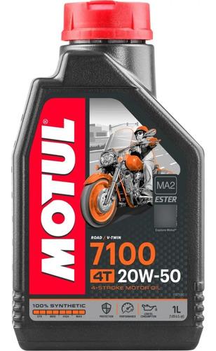 Aceite Lubricante Motor Motul 7100 Sintético 20w-50 Motos 1l 3