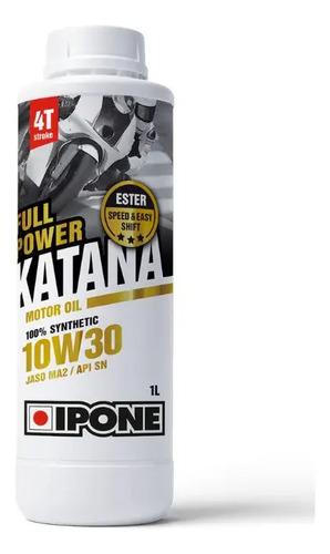 Aceite Lubricante De Motor Para Motos Ipone Katana 10w30 1l 4t