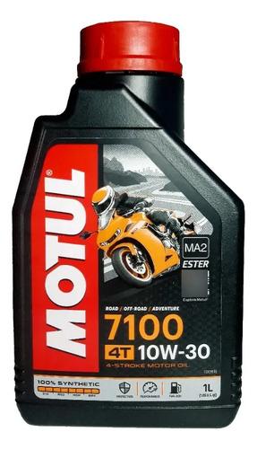 Aceite Lubricante Moto 4t 7100 10w30 100% Sintetico Motul 1l 2