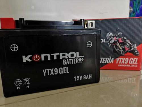 Batería Moto Honda Trx 250 Versys 300 Mt03 Kontrol Ytx9 Gel Izquierdo 3
