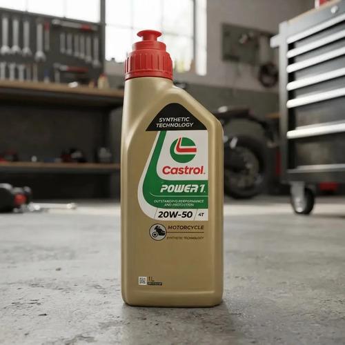 Aceite Lubricante Moto Para Motor Castrol Power 1 20w-50 Sintético 4t 3