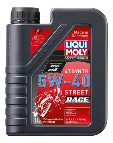 Aceite 5w40 Sintetico Street Race Moto 4t Liqui Moly 1l