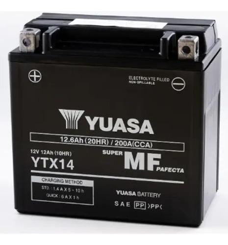 Batería Moto Yuasa Original Bmw Gs 1200 Adventure R Ytx14 Izquierdo 2