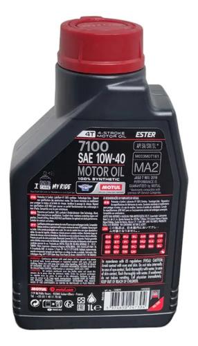 Motul 7100 10w40 1l Aceite Motor - Moto 4t Sintetico 3