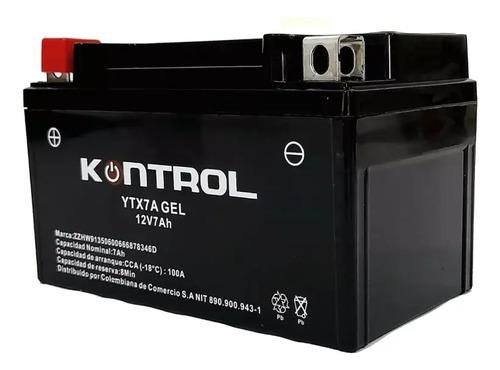 Batería Moto Akt 200 Jet 5 Jet 4 Xm 180 Kontrol Ytx7a Gel Izquierdo 2