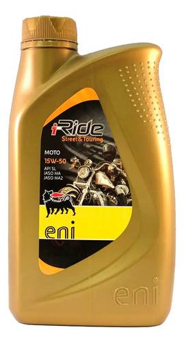 Aceite Eni I-ride 15w-50 Street & Touring Synthetic 3