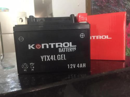 Batería Para Moto Hero Splendor Ismart Kontrol Ytx4l Gel Derecho 4