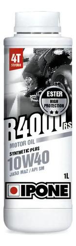 Aceite Lubricante Moto Ipone R4000 10w40 Sintético 1l 4t