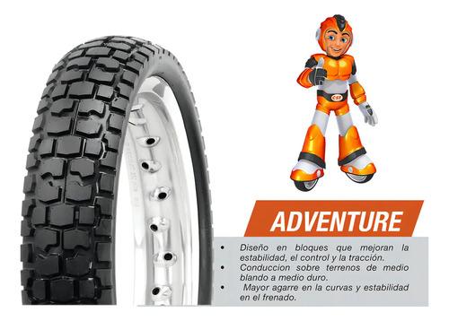 Llanta Moto Cst Cm707 Tt 110/80-18 Trasera Multipropósito Con Cámara 2
