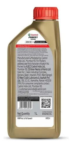 Aceite Castrol Power 1 20w-50 Full Sintético 4t 5
