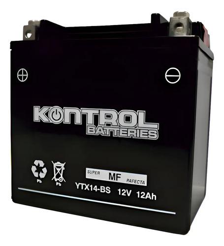 Batería Moto Bmw Gs 1200 Adventure R Rt Kontrol Ytx14 Gel Derecho