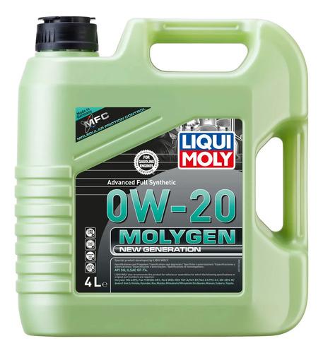 Aceite 0w20 Sintético Molygen New Generatión Liqui Moly 4l