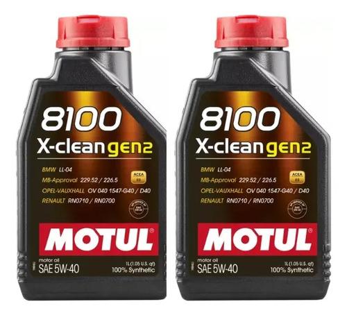 Aceite Motor Motul 8100 X-clean Gen2 5w40 - 1 Litro 2