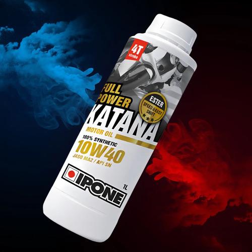 Aceite Lubricante Moto Ipone Katana 100% Sintetico 10w40 1l 5