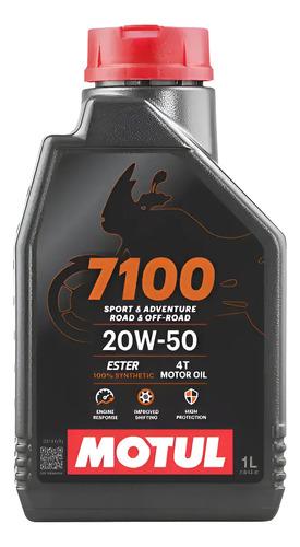 Aceite Lubricante Motor Motul 7100 Sintético 20w-50 Motos 1l
