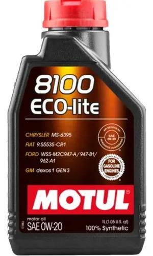 Aceite Motor Motul 8100 Eco-lite 0w-20 Gen3 Dexos1 1-litro 2
