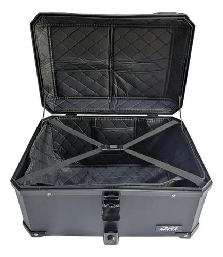 Baul Maletero Dr1 60 Litros Thunder Con Espaldar Doble Chapa Negro 3