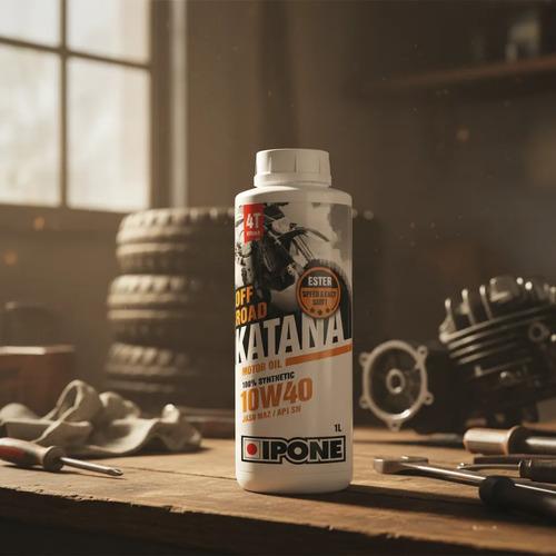 Aceite Lubricante Moto Ipone Katana Off Road Sintetico 10w40 4