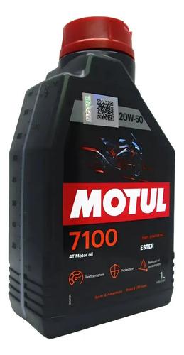 Aceite Moto Motul 7100 20w50 Api Sp Ma2 100% Sintético X1 L. 2