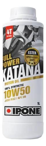 Aceite Ipone Katana Full Power 4t 10w50 Sintetico 2