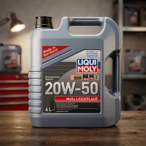 Aceite Motor 20w50 Aditivo Antifricción Mos2 4l Liquimoly 2