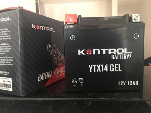 Batería Moto Bmw Gs 1200 Adventure R Rt Kontrol Ytx14 Gel Derecho 3