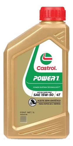 Castrol Power 1 Aceite 4t 15w 50 Moto Lub Semisintetico 1 L 2
