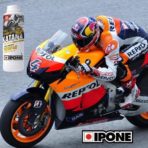 Aceite Lubricante Moto Ipone Katana 100% Sintetico 10w40 1l 10