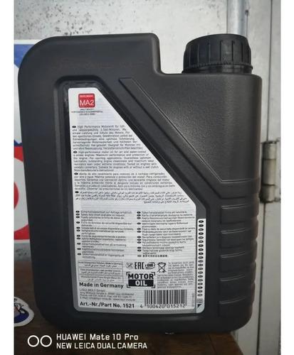 Aceite 10w40 Sintetico Street Moto 4t Liqui Moly 1l 2
