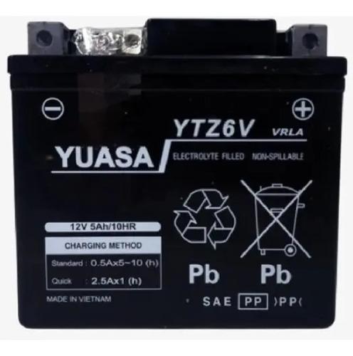 Bateria Moto Yuasa Original Yamaha Fz-s Nmax Xtz150 Ytz6v Derecho 3