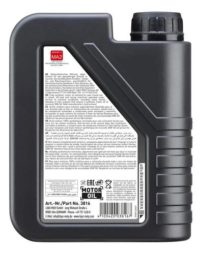 Aceite 20w50 Full Sintetico Liqui Moly 4t 2
