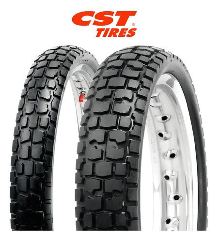 Llanta Delantera Moto 80/90-21 Cst Cm706 Enduro Xtz125 Klx Xr125 Con Cámara 9
