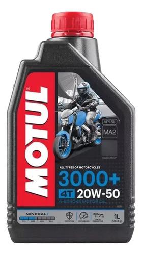 Aceite Motul 3000 20w50 Mineral Motos 4 T - 2 Piezas 3