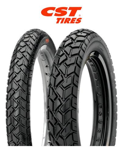 Set Llanta Cst Tkc 70 110/90-17 & 90/90-19 Para Suzuki Dr150 Doble Propósito 3