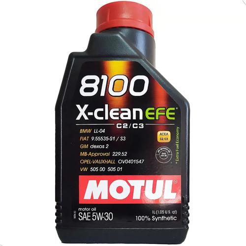 Aceite De Motor Sintético Motul 8100 X-clean Efe 5w30, 1 Lit 4