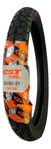 Llanta Delantera Moto 80/90-21 Cst Cm706 Enduro Xtz125 Klx Xr125 Con Cámara 2