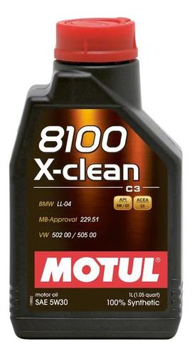 Aceite De Motor Sintético Motul 8100 X-clean Efe 5w30, 1 Lit 4