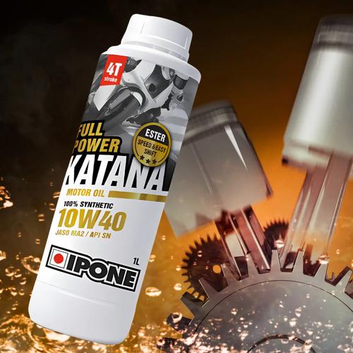 Aceite Lubricante Moto Ipone Katana 100% Sintetico 10w40 1l 6