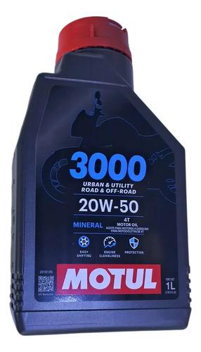 Aceite Motul 3000 20w50 Mineral Motos 4 T - 2 Piezas 5