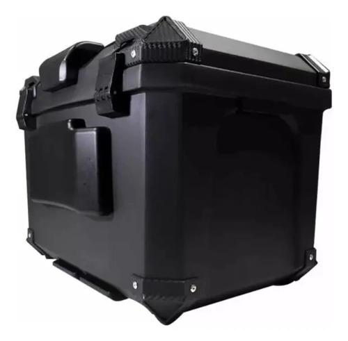 Baúl Maletero Moto Dr1 70 Litros Desmontable Con Espaldar Negro 3