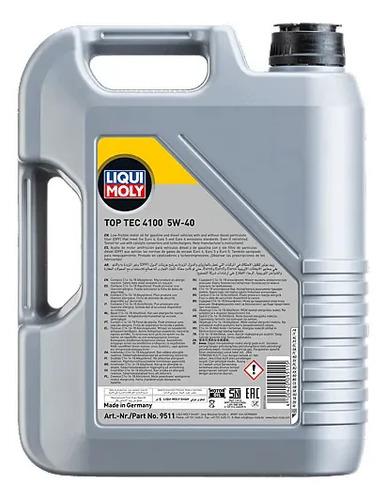 Aceite 5w40 Hc Sintetico Top Tec 4100 Dual Liqui Moly 5l 5