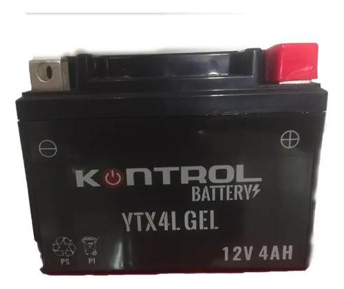 Batería Para Moto Hero Splendor Ismart Kontrol Ytx4l Gel Derecho 2