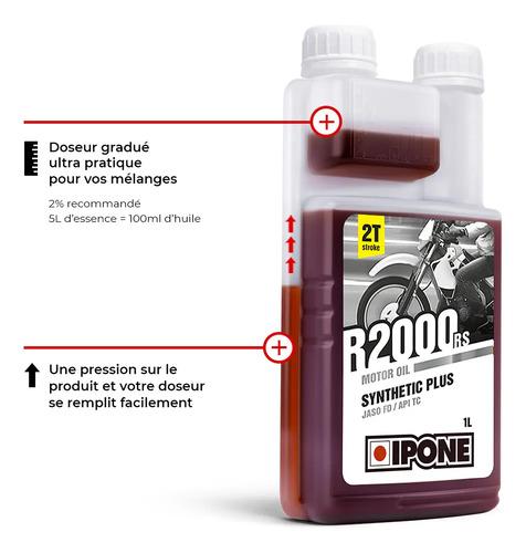 Aceite Lubricante Moto Motor Ipone R2000 2t Sintetico Fresa 3