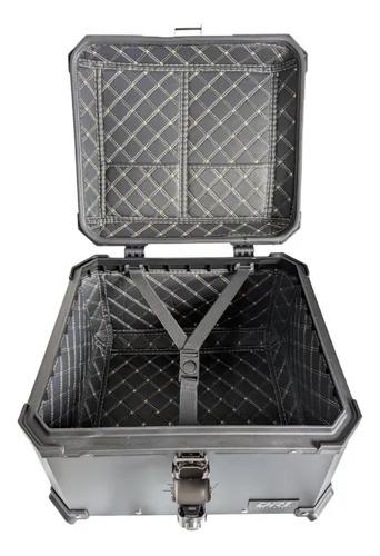 Baul Maletero Dr1 57 Litros Espaldar Aluminio Desmontable Negro 6