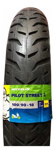 Llanta Trasera Para Moto Michelin Pilot Street 2 Sin Cámara De 100/90-18 S 62 X 1 Unidad 3