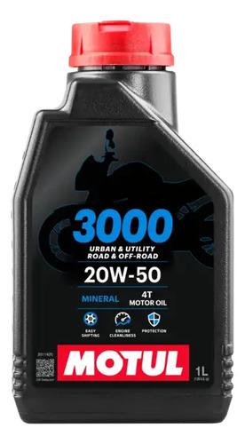 Set 2 Aceites Lubricante Motul 3000 20w50 Mineral Motos 2l4t 2