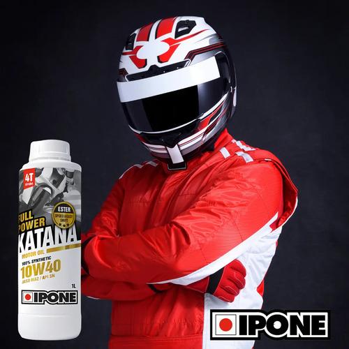 Aceite Lubricante Moto Ipone Katana 100% Sintetico 10w40 1l 8