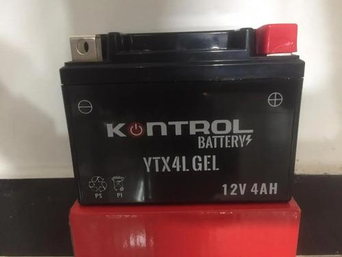 Batería Para Moto Hero Splendor Ismart Kontrol Ytx4l Gel Derecho 5